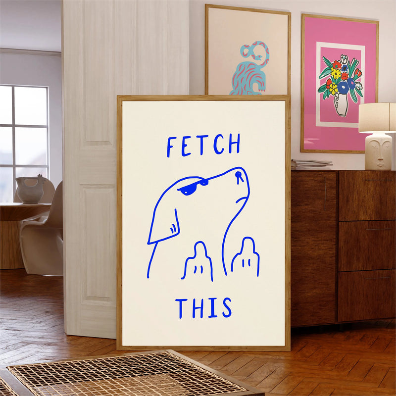 affiches et impressions rétro de fleurs colorées pour décoration murale