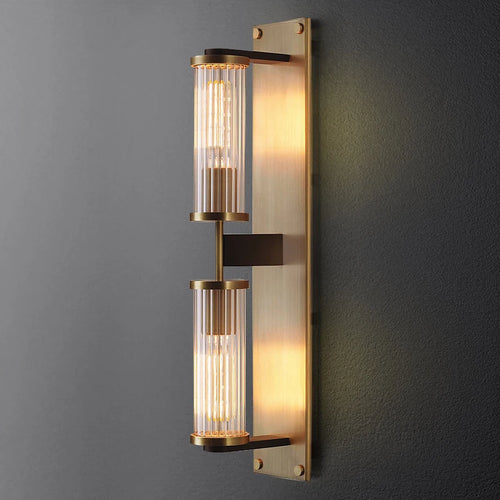 applique murale led minimaliste de luxe post-moderne en cuivre