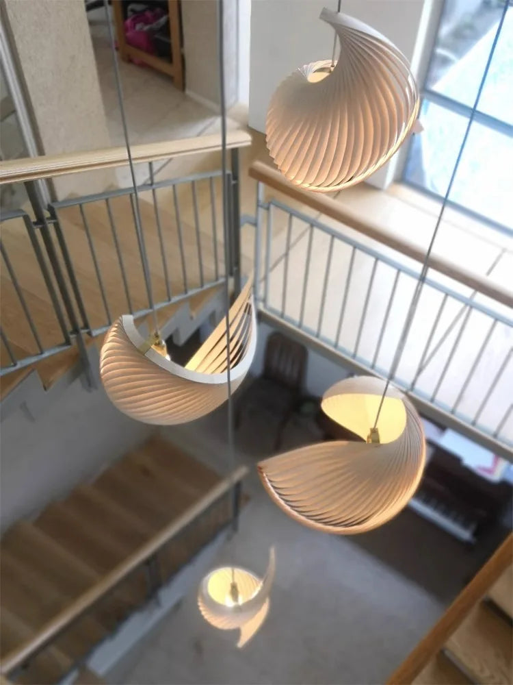 lustre nordique wabi sabi en bois design rétro décoratif
