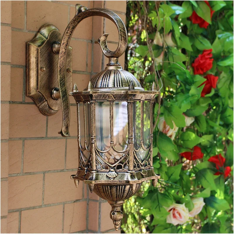 applique murale rétro d'extérieur étanche décorative pour villa wf1022