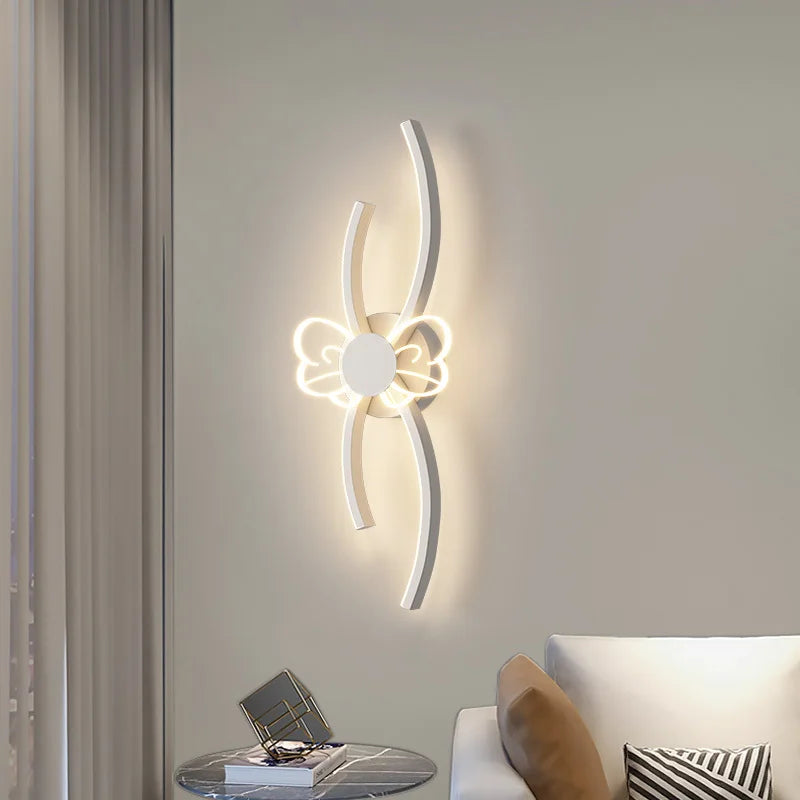 applique murale led spectre complet protection yeux tricolore feuilles créative