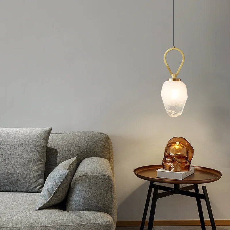 lustre en laiton à hauteur réglable suspension luminaire