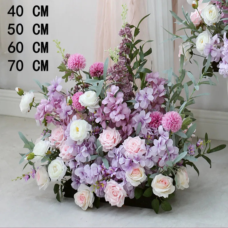 boules de fleurs artificielles en soie pour décoration de mariage et photo