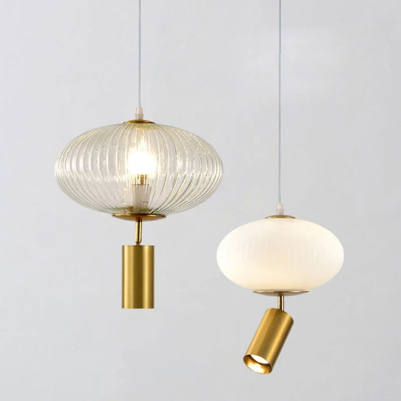 suspension en verre rétro design pour décoration intérieure