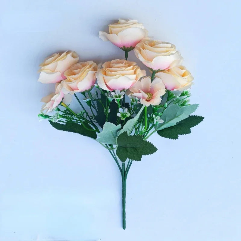 bouquets de roses artificielles pour mariage décoration romantique