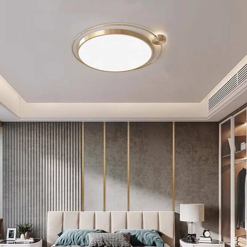 lustre de mode en laiton avec led