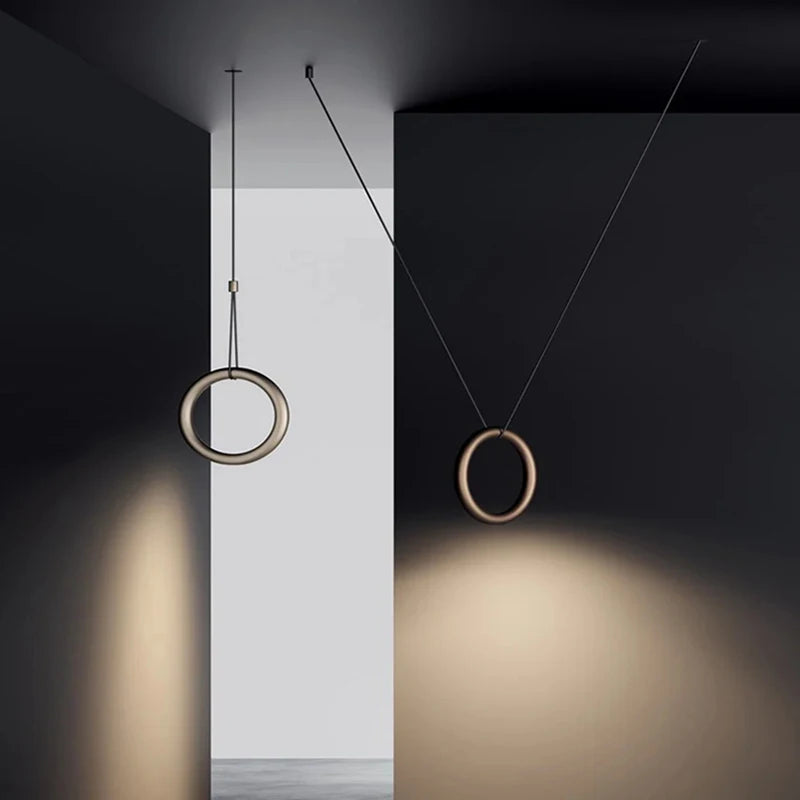suspension anneau réglable 4000k art déco