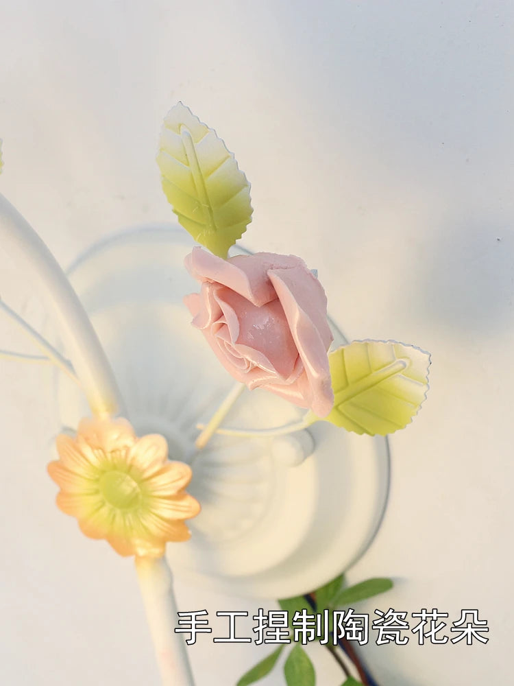 applique murale moderne fleurs pour décoration lumineuse chaleureuse