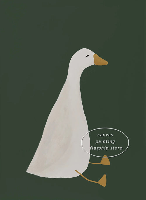 affiches d'oies mignonnes pour décoration d'enfant en toile