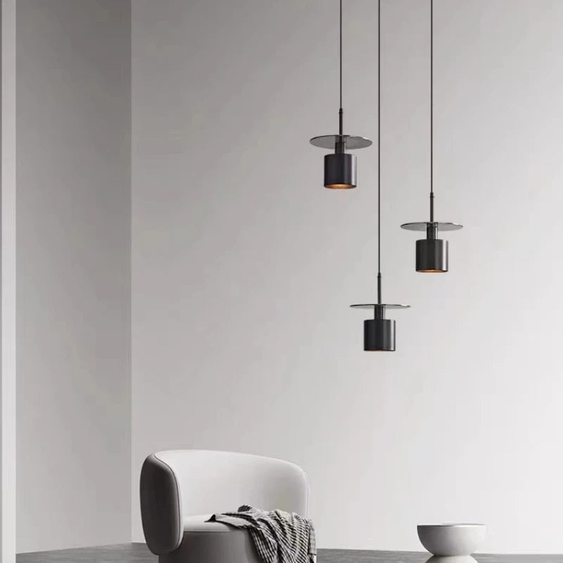 suspension LED en laiton avec cordon réglable pour magasin