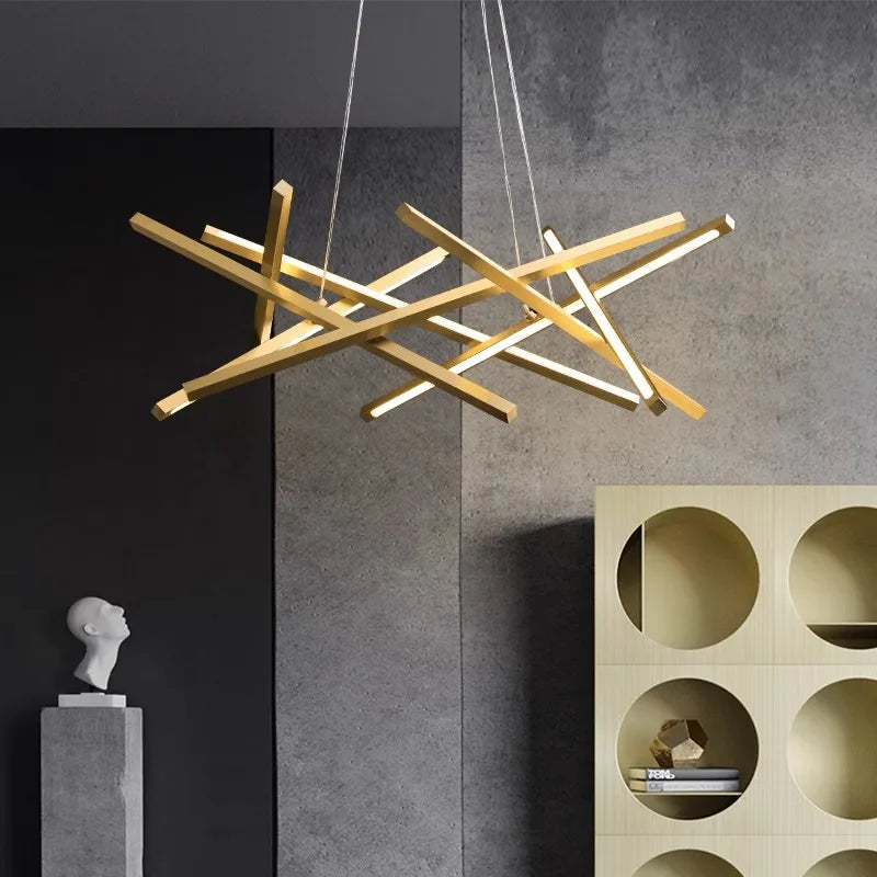 lustre led moderne simple pour éclairage intérieur