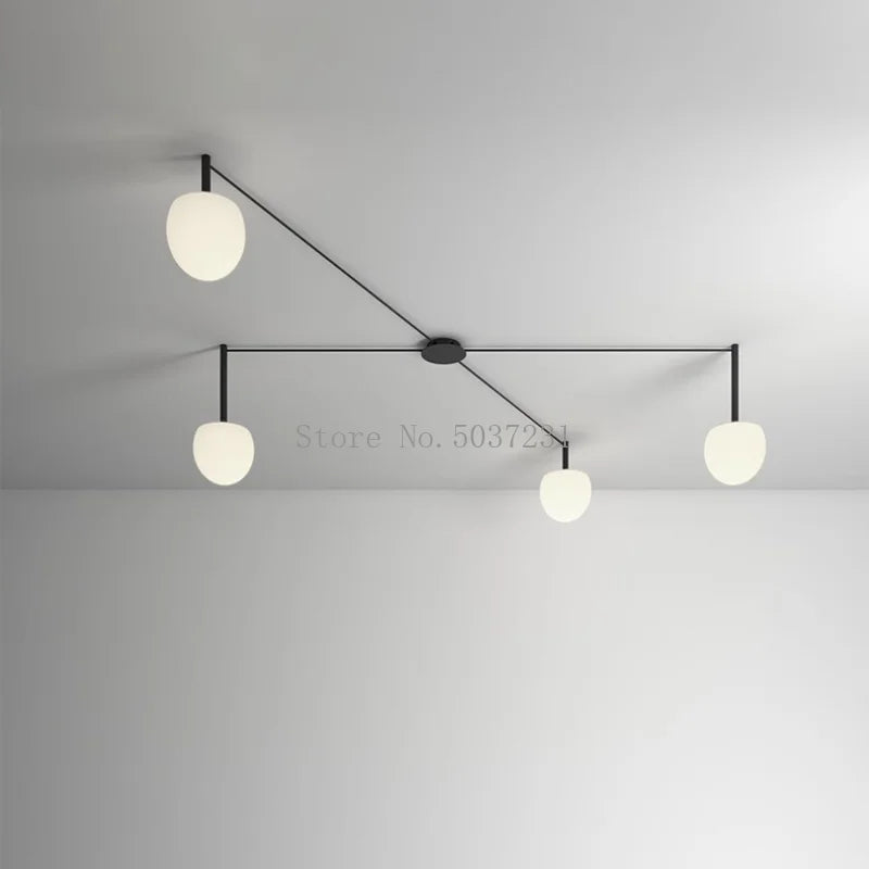 Plafonnier Led suspendu au design nordique moderne et minimaliste