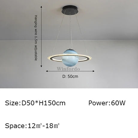 suspension créative terre lune football design original
