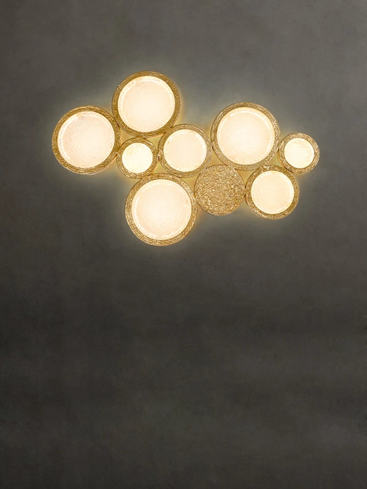 applique murale led en cuivre avec miroir magique décoratif
