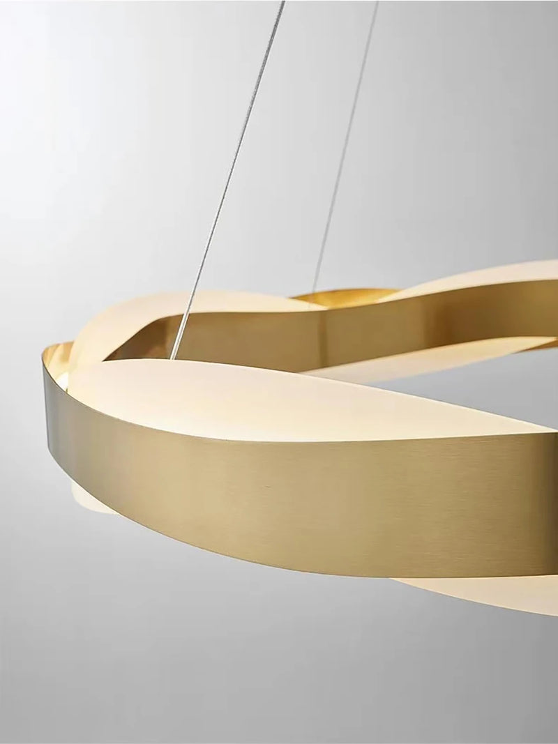 lustre nordique acrylique minimaliste bande led dimmable