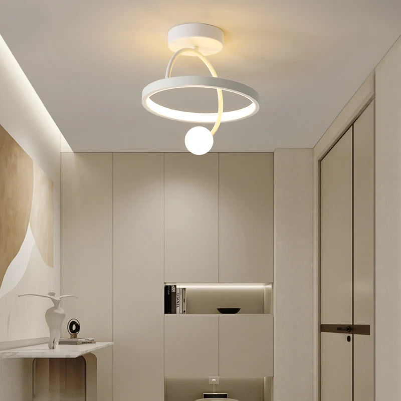 lustre moderne minimaliste pour entrée de restaurant