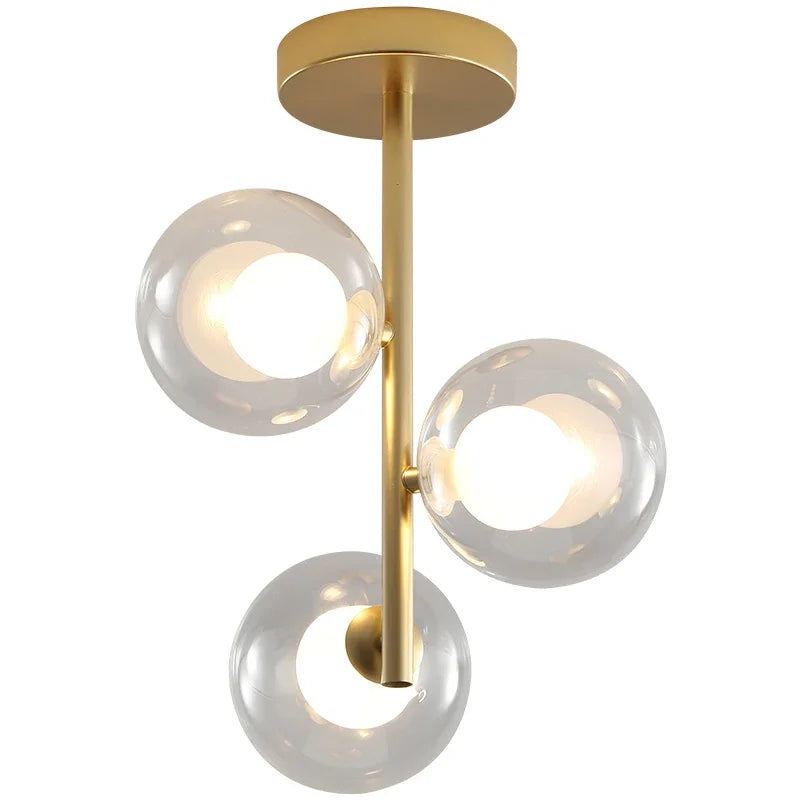Lustre verre plafonnier maison salle suspension luminaires bar