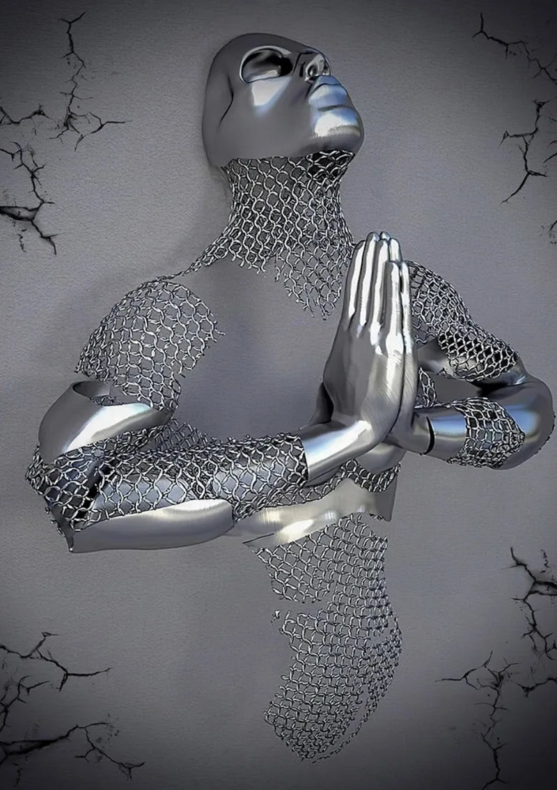 affiche toile couple amoureux avec paillettes et cœur décoratif
