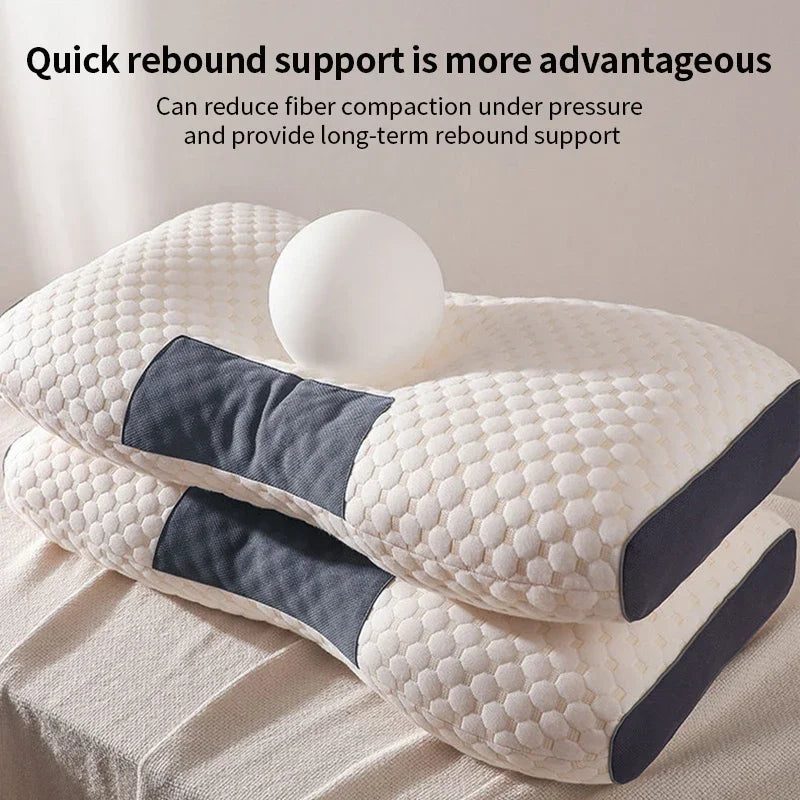 oreiller cervical orthopédique en fibre de soja pour un sommeil réparateur