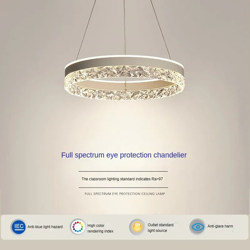Lustre rond LED circulaire simple avec télécommande décorative
