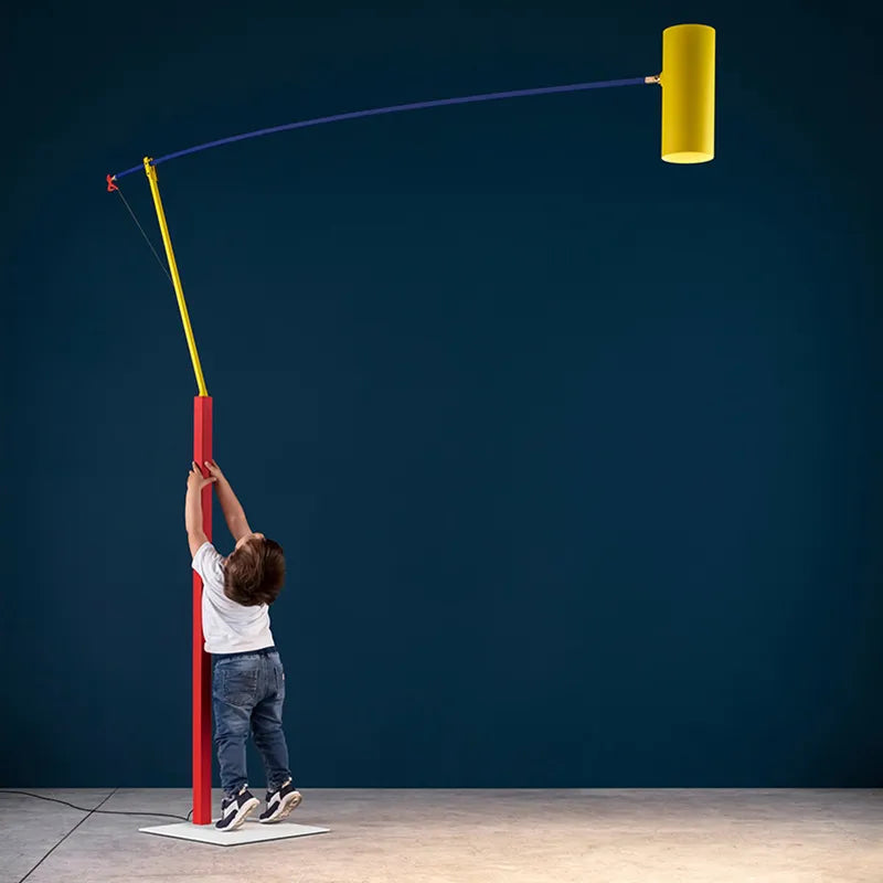 Lampadaire ajustable coloré ludique