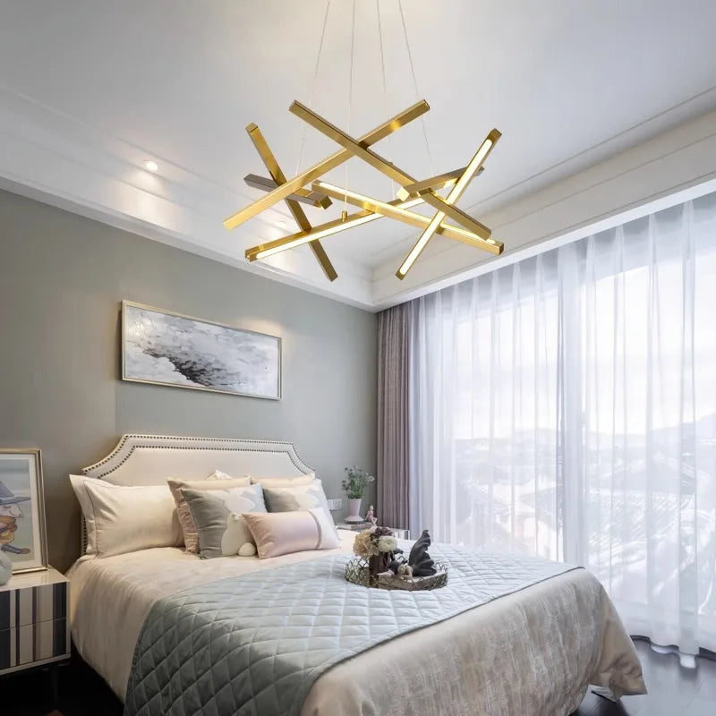 lustre led moderne simple pour éclairage intérieur