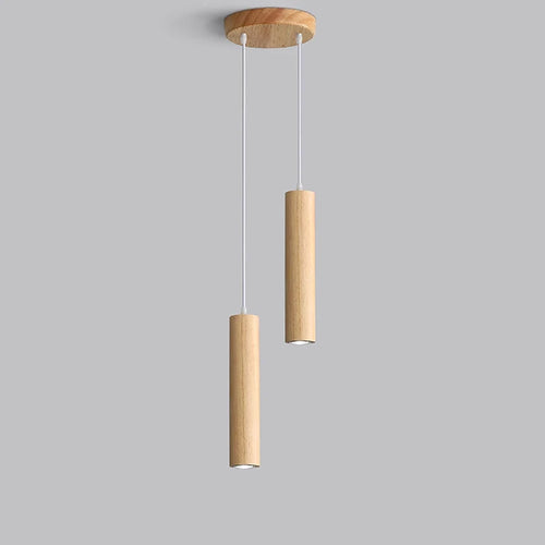 lampes suspendues modernes en bois éclairage intérieur led