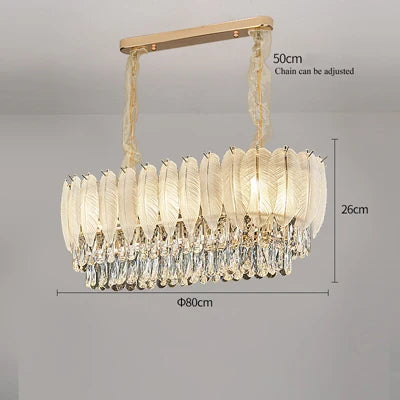 plafonnier rond en cristal luxe éclairage led pour intérieur