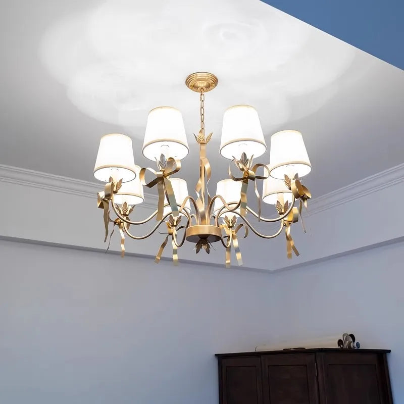 lustre moderne à nœud papillon pour enfants et princesses