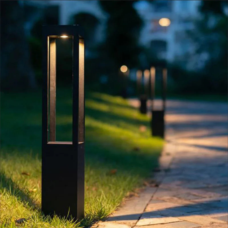 lampe d'extérieur moderne étanche en aluminium pour jardin