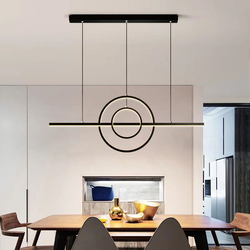 lustre led nordique simple moderne pour décoration intérieure