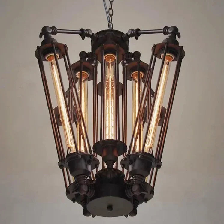 lustre moderne suspension grandes lampes créatives noir