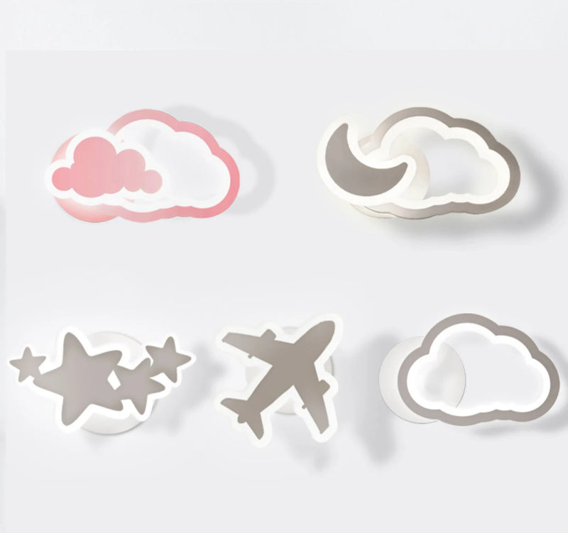 lustre led moderne en forme de lune étoile nuage pour enfants
