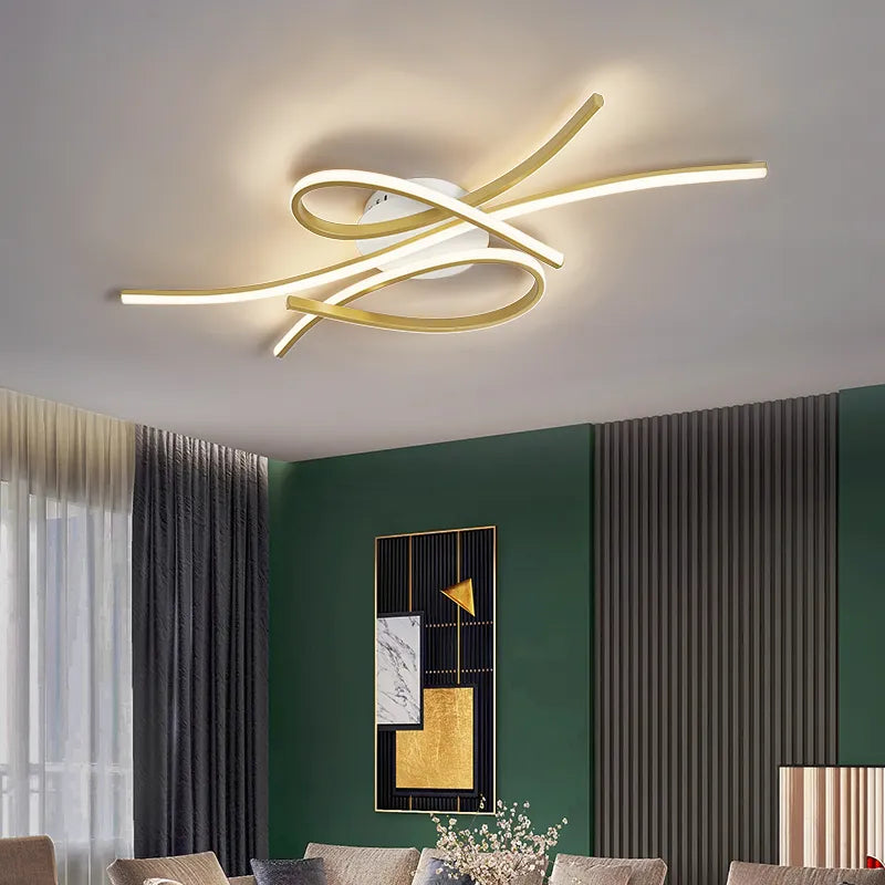 Plafonnier LEDs Or/Noir Maison Nordique