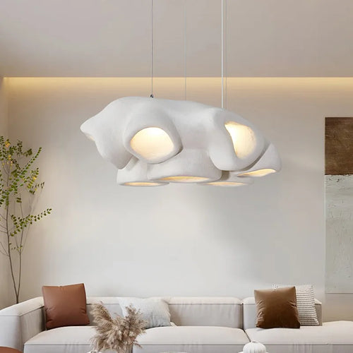Salon nordique Wabi Sabi lustre minimaliste design salle à manger décoration lampe Bar Restaurant café LED suspension éclairage