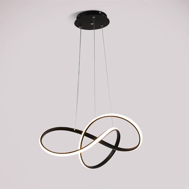 lustre led simple et moderne nordique pour décoration intérieure
