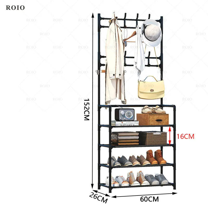 étagère à chaussures porte-manteau et organisateur de vêtements