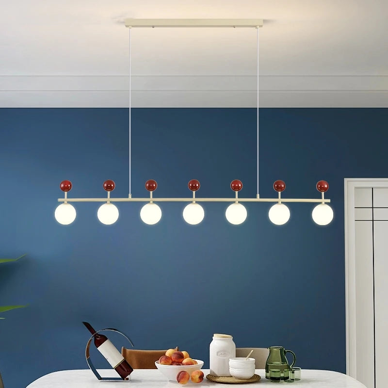 lustre en verre et métal style moderne pour éclairage dynamique
