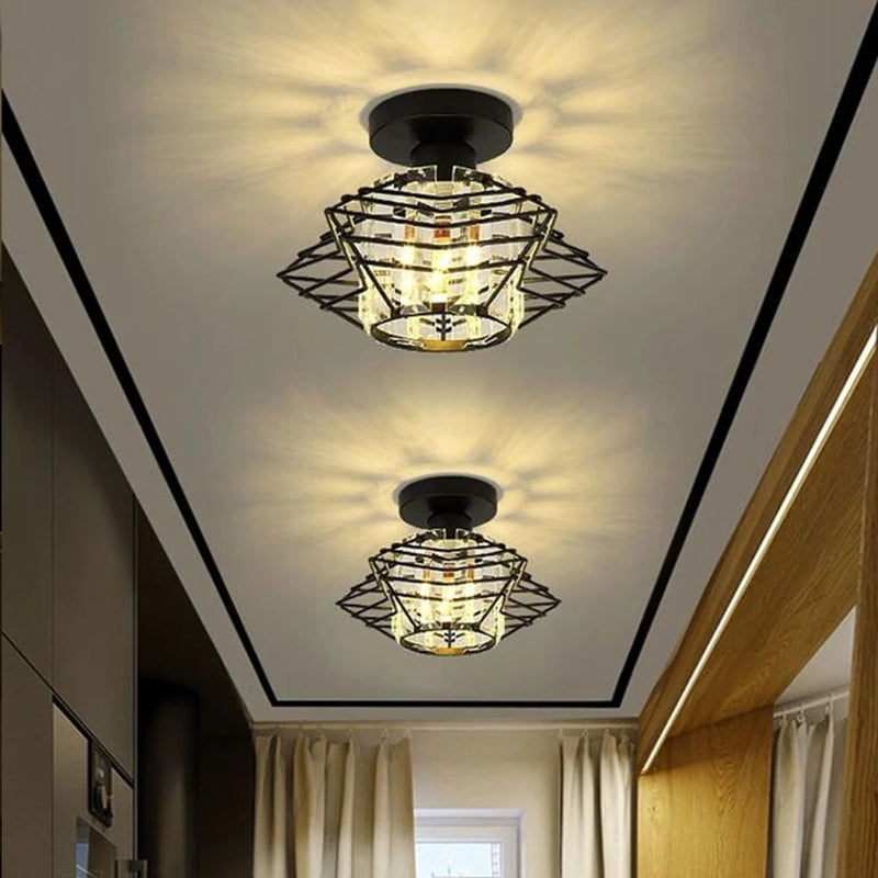 plafonnier led en cristal design moderne luminaire décoratif d'intérieur