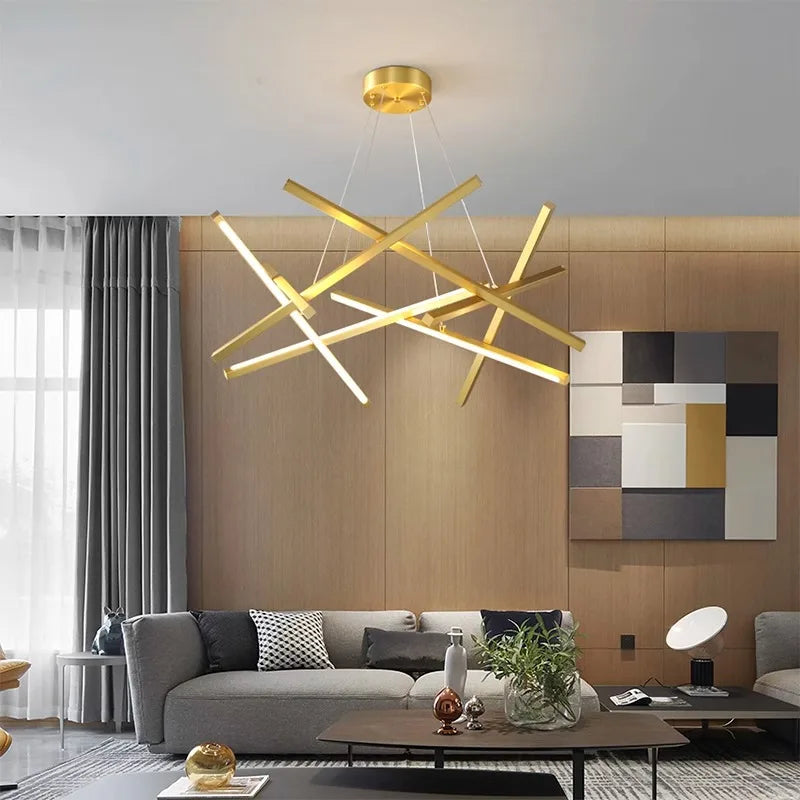 lustre led moderne simple pour éclairage intérieur