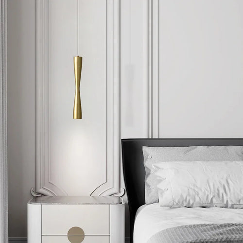 suspension LED design moderne cordon cuivre réglable 3 modifiables