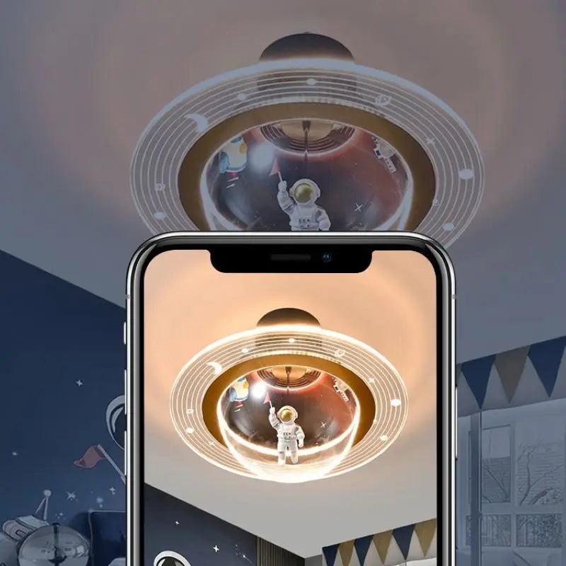 plafonnier led créatif astronaute pour chambre d'enfant nouvelle collection