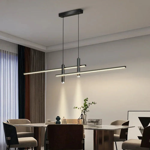 suspension led dimmable moderne minimaliste pour décoration intérieure