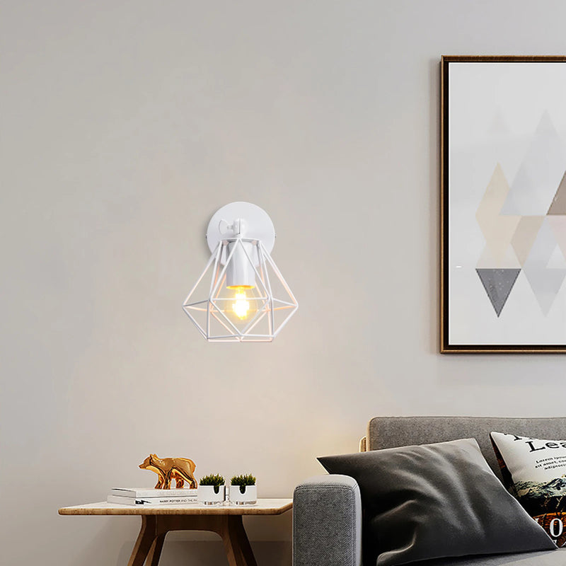 applique murale vintage cage loft industriel led éclairage intérieur