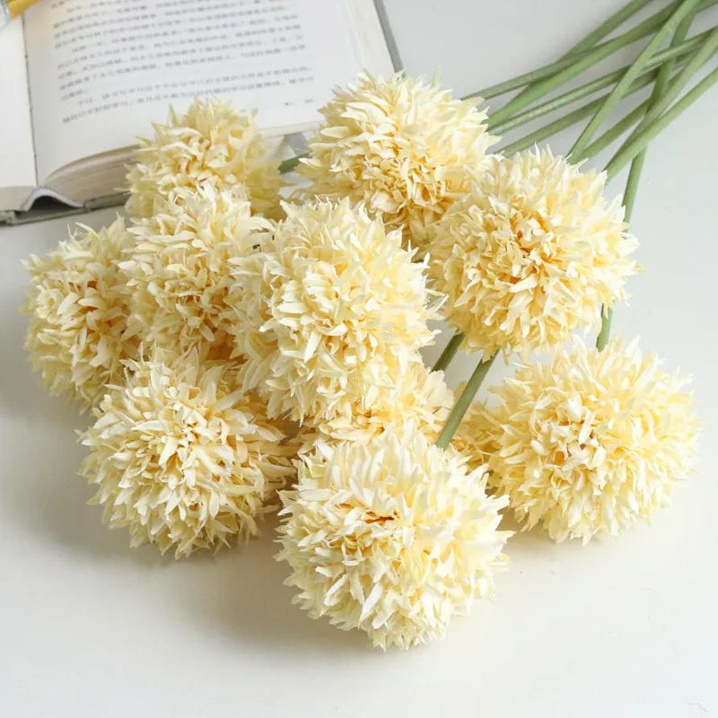 fleurs artificielles chrysanthème pour mariage et décoration festive