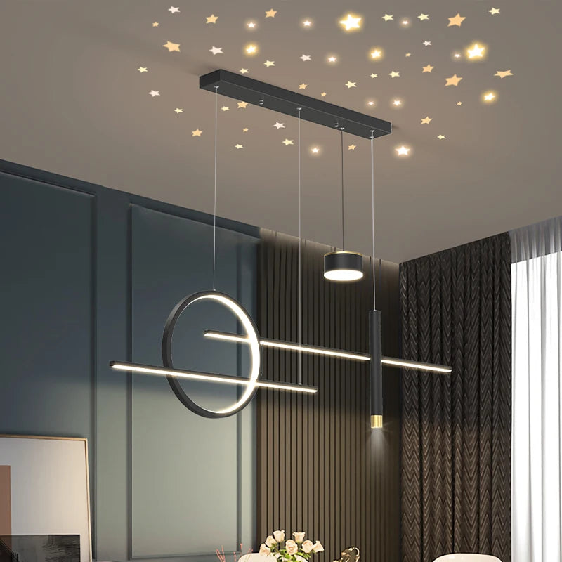 style nordique suspension led lumières luminaria abajur
