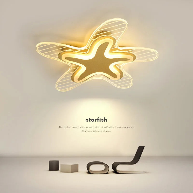 plafonnier étoile led pour décoration et éclairage intérieur