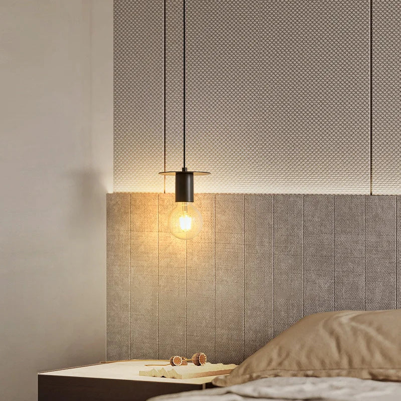lampe suspendue moderne en bois pour bar
