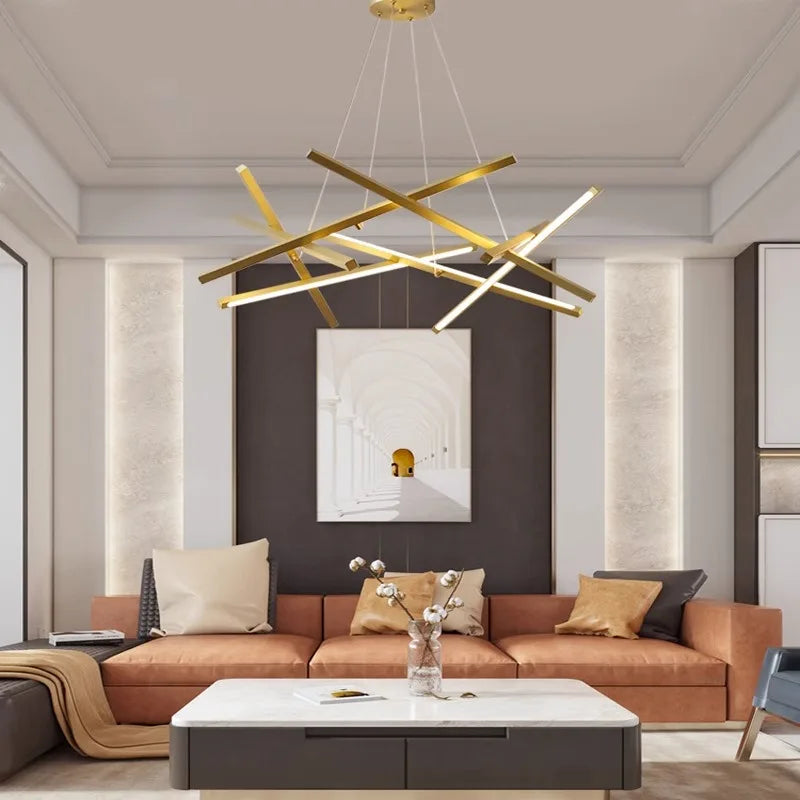 lustre led moderne simple pour éclairage intérieur