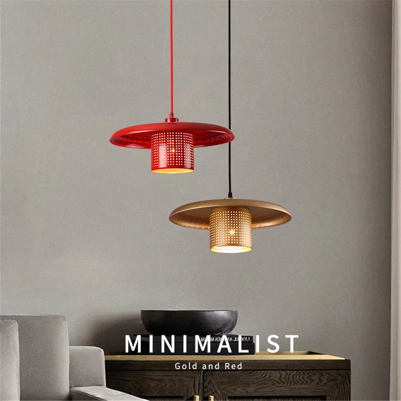 lustre à led en métal style industriel pour café et bar